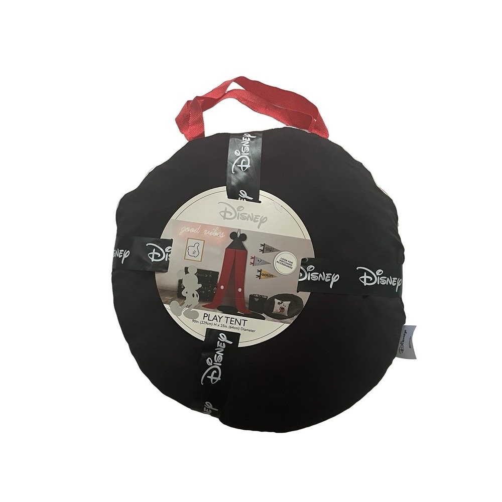 NWT Disney Play Tent Mickey Mouse Ears Hanging Black Red‎ Kids Canopy